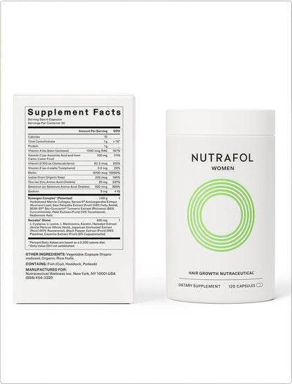 Nutrafol Women Hair Growth Supplements, Ages18-44,1-Month Bottle